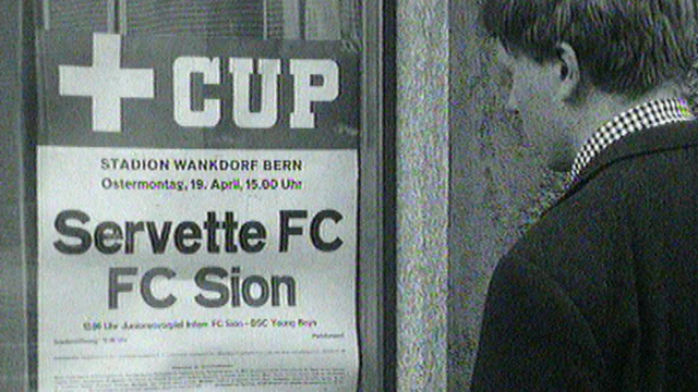 Finale de la Coupe suisse de football en 1965 entre Sion et Servette [RTS]
