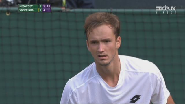 Wimbledon, 1er tour messieurs: Medvedev (RUS) - Wawrinka (SUI) 6-4 3-6 6-4 [RTS]
