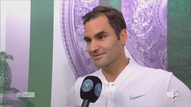 Wimbledon: la réaction de Federer après sa qualification [RTS]
