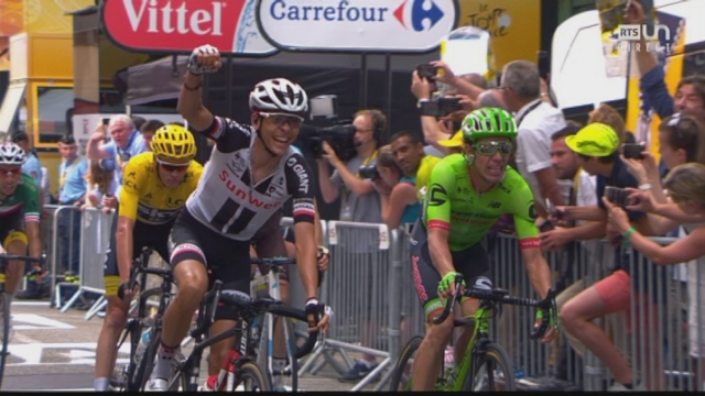 Tour de France, 9e étape: Uran (COL) s'impose devant Barguil (FRA) 2e et Froome (GBR) 3e [RTS]