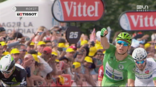 Tour de France, 11e étape: victoire d'étape pour Marcel Kittel (GER) devant Dylan Groenewegen (NED) et Edvald Boasson Hagen (NOR) [RTS]