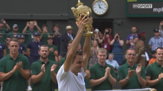 Wimbledon, finale: les meilleurs points de Roger Federer lors de sa finale contre Marin Cilic [RTS]