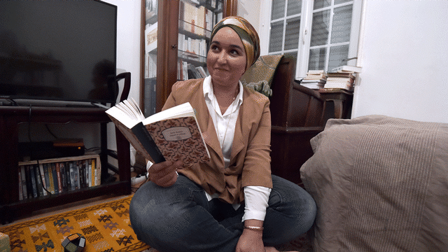 Hanane Karimi, féministe musulmane. [Patrick Hertzog - AFP]