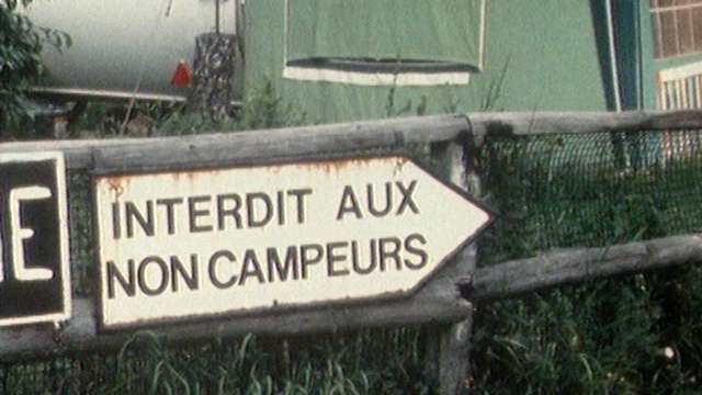 Le gardien du camping en 1981. [RTS]