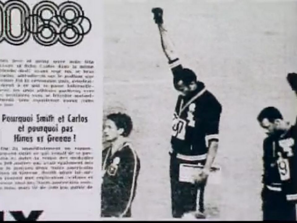 Le poing levé des athlètes noirs américains en 1968.