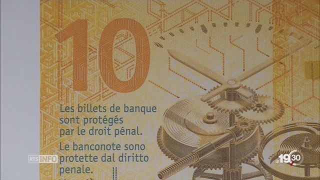 Nouvelles coupures: la BNS dévoile son nouveau billet de 10 CHF [RTS]