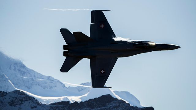 Les futurs appareils doivent remplacer les F-A-18 de l'armée suisse. [Christian Merz - Keystone]