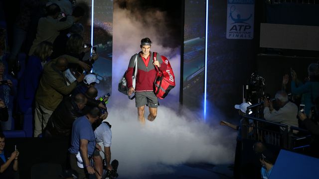 Roger Federer aux Masters en novembre 2014 à Londres. [AFP / DPPI]