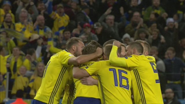 Barrages, Suède . Italie (1-0): la Suède s.impose et prend un option sur la qualification [RTS]