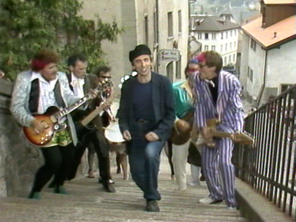 Le Beau Lac de Bâle dans la comédie musicale "Sacré Ulysse", 1982. [RTS]