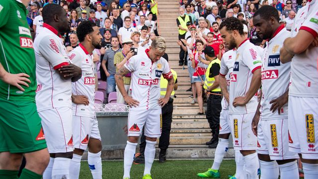 Le FC Sion a perdu face à Bâle son invincibilité en finale de Coupe le 25 mai. [Jean-Christophe Bott - Keystone]