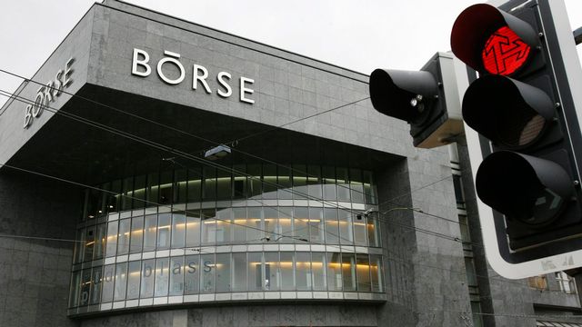 La bâtiment de la bourse suisse à Zurich. [Steffen Schmid - Keystone]