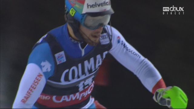 Madonna Di Campiglio (ITA), slalom messieurs, 2e manche: Luca Aerni (SUI) [RTS]