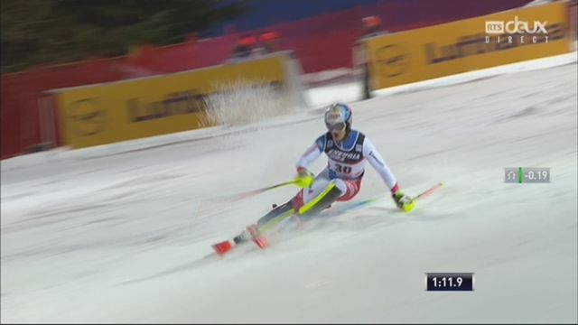 Zagreb (CRO), Slalom messieurs, 2e manche: Loic Meillard (SUI) [RTS]