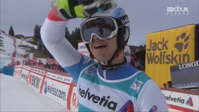 Adelboden (SUI), slalom masculin, 2e manche: Loic Meillard (SUI) [RTS]