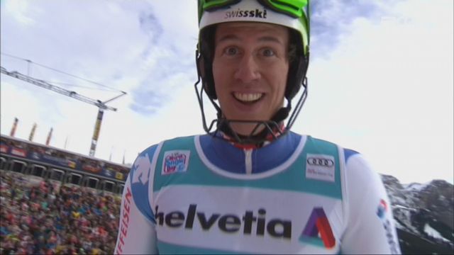 Adelboden (SUI), slalom masculin, 2e manche: Ramon Zenhaeusern (SUI) [RTS]
