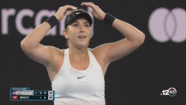 Tennis- Open d'Australie: Belinda Bencic réussit l'exploit contre Venus Williams [RTS]