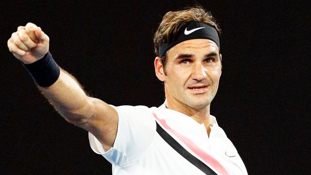 Federer aura encore droit aux honneurs de la "night session" à Melbourne. [Narendra Shrestha - Keystone]