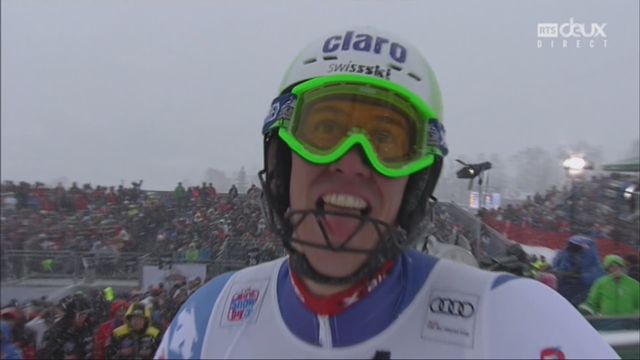 Kitzbuehel (AUT), slalom messieurs 2e manche: Ramon Zenhaeusern (SUI) [RTS]