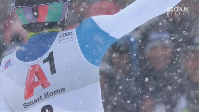 Kitzbuehel (AUT), slalom messieurs 2e manche: Daniel Yule (SUI) [RTS]