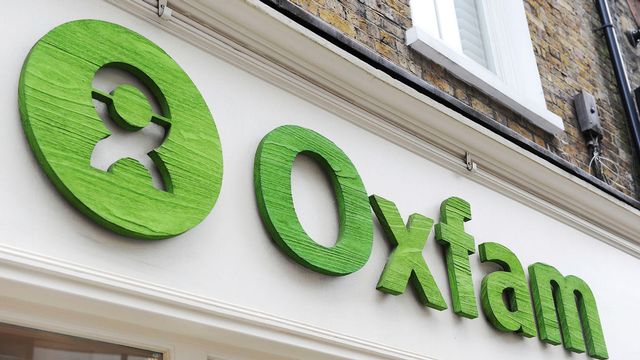 Le sigle d'Oxfam sur un des magasins londoniens de l'ONG. [Nick Ansell - AP PA]