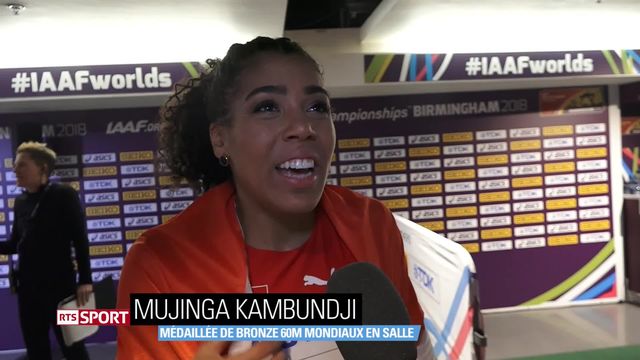 Athlétisme: Mujinga Kambundji bronzée aux Mondiaux en salle, Léa Sprunger disqualifiée [RTS]