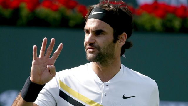 Roger Federer s'est vu infliger sa première défaite de l'année par l'Argentin Juan Martin del Potro, en finale du tournoi d'Indian Wells. [Mike Nelson - EPA/Keystone]