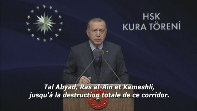 Le président turc ne va pas s'arrêter à Afrine [RTS]