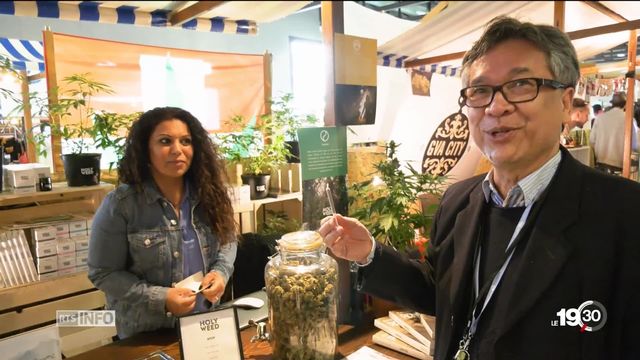 Salon Mednat à Lausanne: le cannabis fait son entrée [RTS]