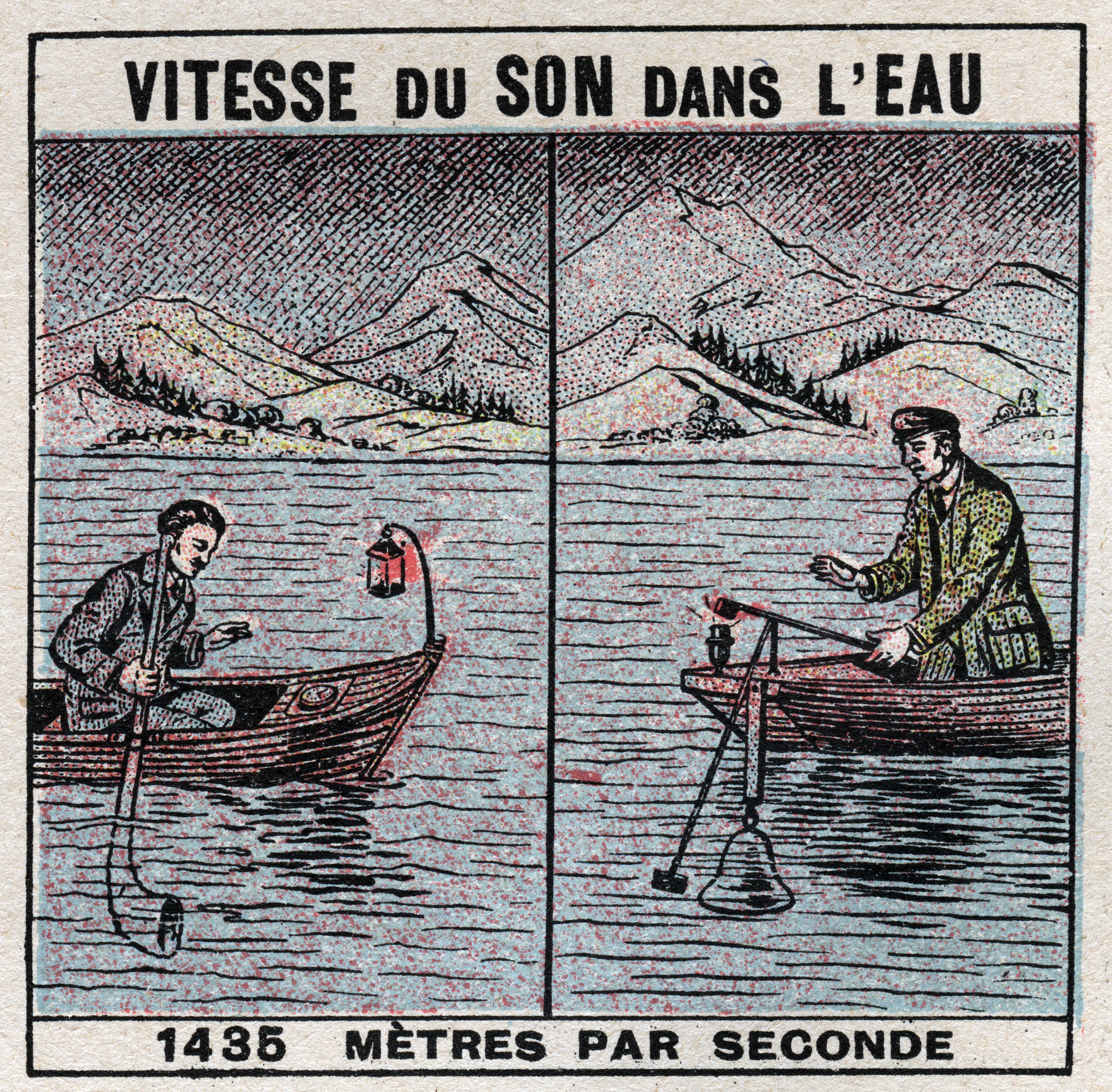 Vitesse du son dans l'eau. Expérience de 1826-1827 de Jean Daniel Colladon et Charles François Sturm sur le Léman.