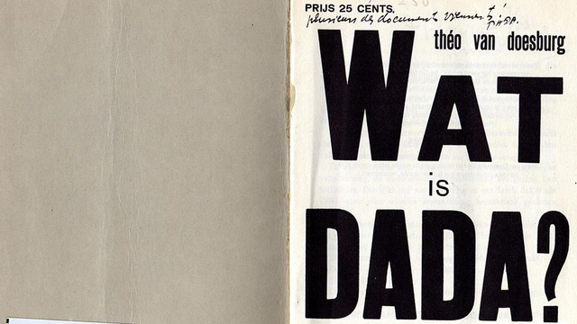 Naissance de Dada à Zurich en 1916 [Theo van Doesburg - Wikimedia Commons]