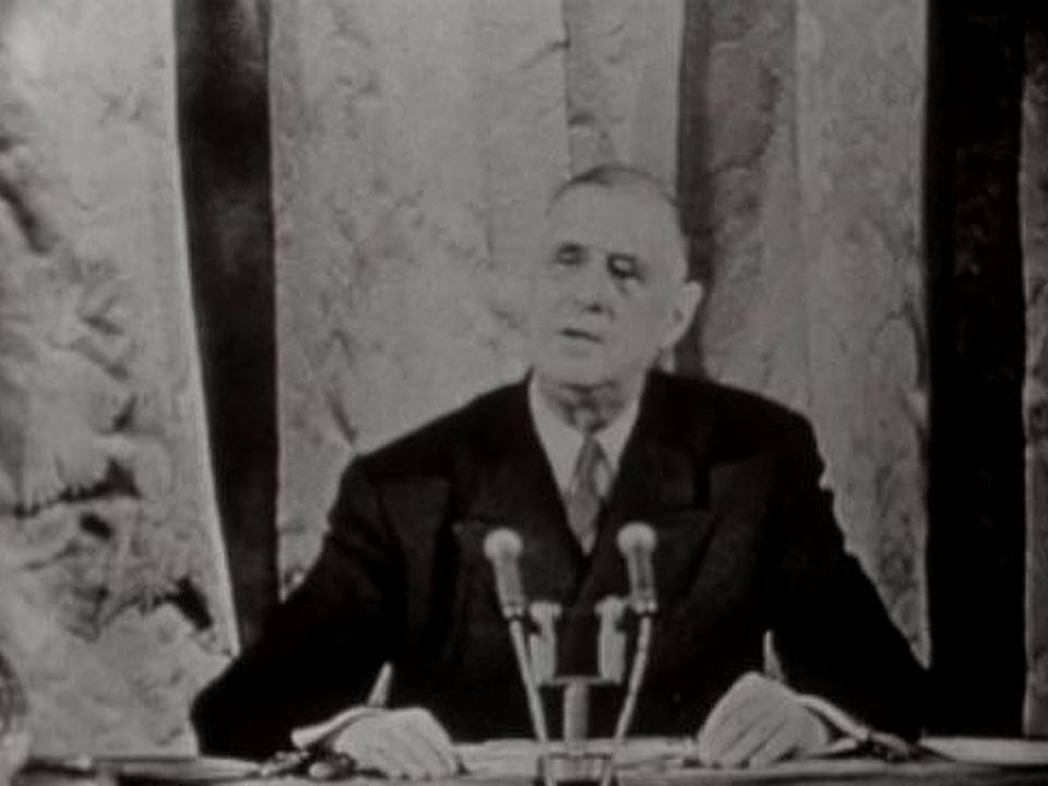 Le général de Gaulle en 1968. [RTS]