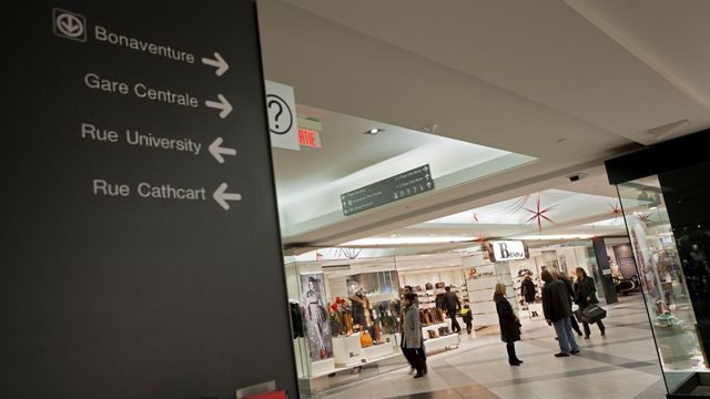 Le centre commercial souterrain de Ville-Marie à Montréal. [AFP]