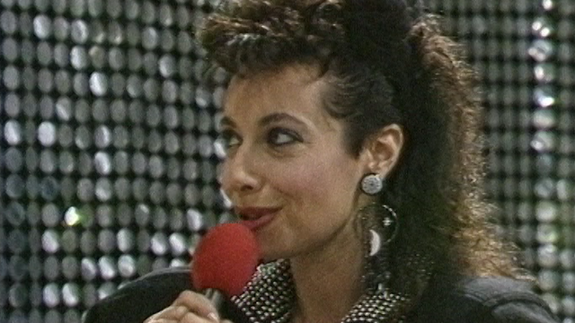 La chanteuse Rose Laurens en 1986. [RTS]