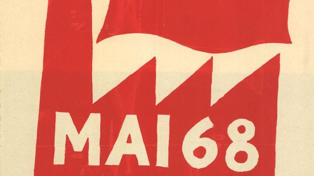 Mai 68 Début d'une lutte prolongée - affiche [Atelier Populaire 1968 - flickr]
