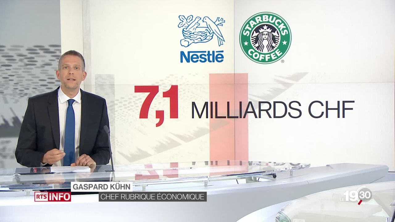 Nestlé débourse plus de 7 milliards de francs pour un partenariat avec Starbucks, un accord gagnant-gagnant [RTS]