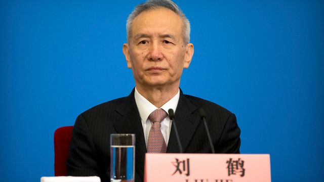 Le vice-premier ministre chinois Liu He annonce que la Chine et les Etats-Unis renoncent à une guerre commerciale. [Mark Schiefelbein - Keystone]