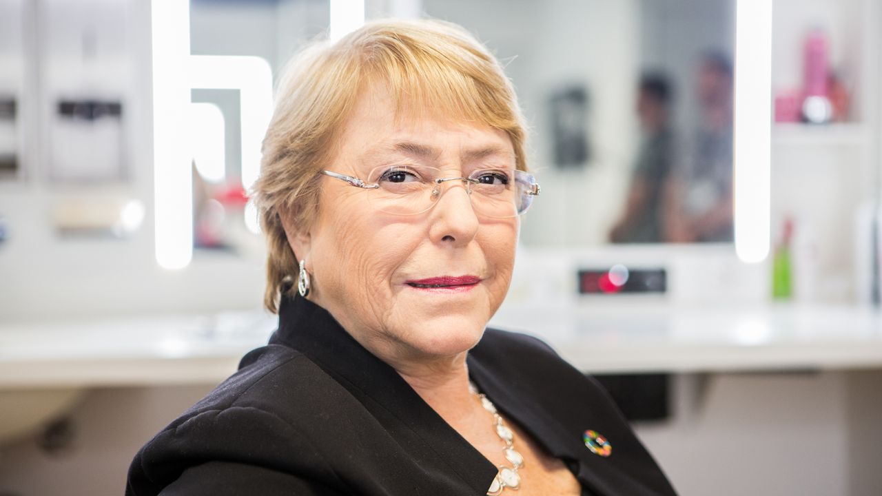 L'ancienne présidente du Chili Michelle Bachelet. [Anne Kearney - RTS]