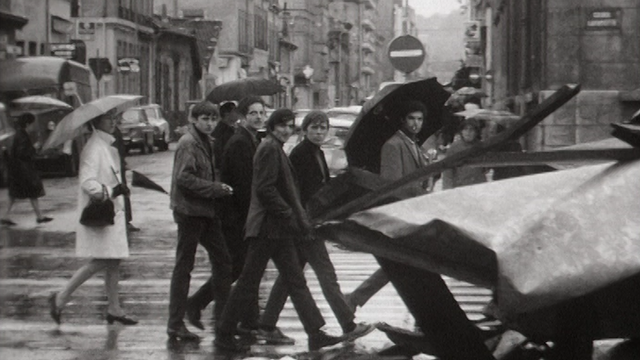 Lyon, au lendemain des émeutes des 24 et 25 mai 1968. [RTS]