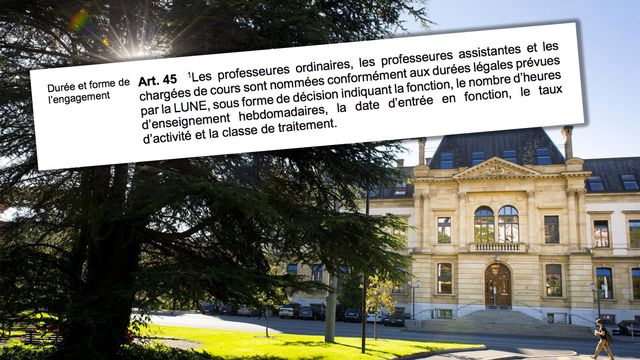 Un exemple de statut féminisé de l'Université de Neuchâtel. [Keystone]