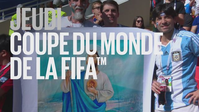 Bande-annonce: Coupe du monde de la FIFA Argentine-Croatie du 21.06.2018 [RTS]