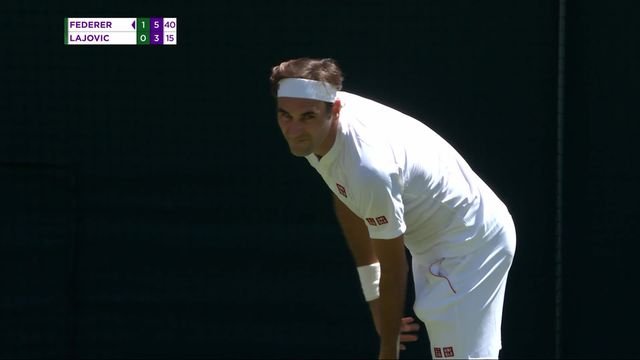 1er tour, R.Federer (SUI) – D.Lajovic (SRB) (6-1, 6-3): deux sets à rien pour le Suisse [RTS]