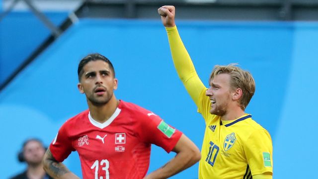 La Suisse s'est inclinée sur auto-goal face à la Suède. [Georgi Licovski - EPA/Keystone]