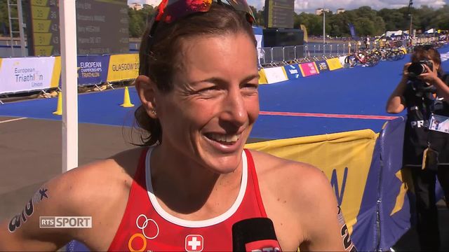 Triathlon dames: Nicola Spirig (SUI) à l'interview [RTS]