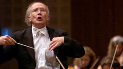 Heinz Holliger, hautboïste, chef d&#039;orchestre et compositeur, a remporté l&#039;édition 2015 du Grand Prix suisse de musique. [Keystone]