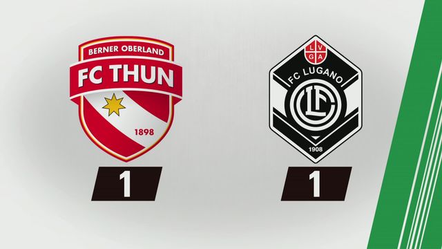 Thoune - Lugano (1-1): Tous les buts [RTS]