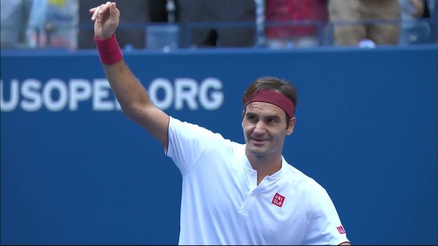 3e tour messieurs, N.Kyrgios (AUS) - R.Federer (SUI) (4-6, 1-6, 5-7): les plus beaux points de la victoire de Federer [RTS]