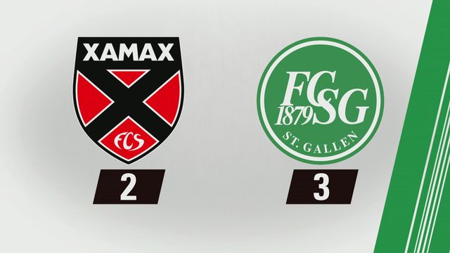 NE Xamax FCS - Saint-Gall (2-3): Tous les buts [RTS]