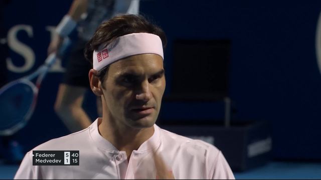 1-2, R. Federer (SUI) - D. Medvedev (RUS) (6-1): Federer gagne le premier set facilement [RTS]