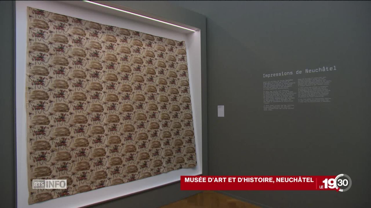 Le Musée d'Art et d'histoire de Neuchâtel retrace l'histoire des Indiennes au travers de toiles de coton imprimées. [RTS]